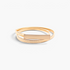 Beach Rose Co. slim gold-tone iron waist belt with a finely ridged band and a polished rectangular front clasp.