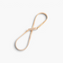Beach Rose Co. slim gold-tone iron waist belt with a textured ridged band and a polished rectangular front clasp.