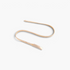 Beach Rose Co. slim iron waist belt with a finely ridged gold-tone band and a polished rectangular front clasp.