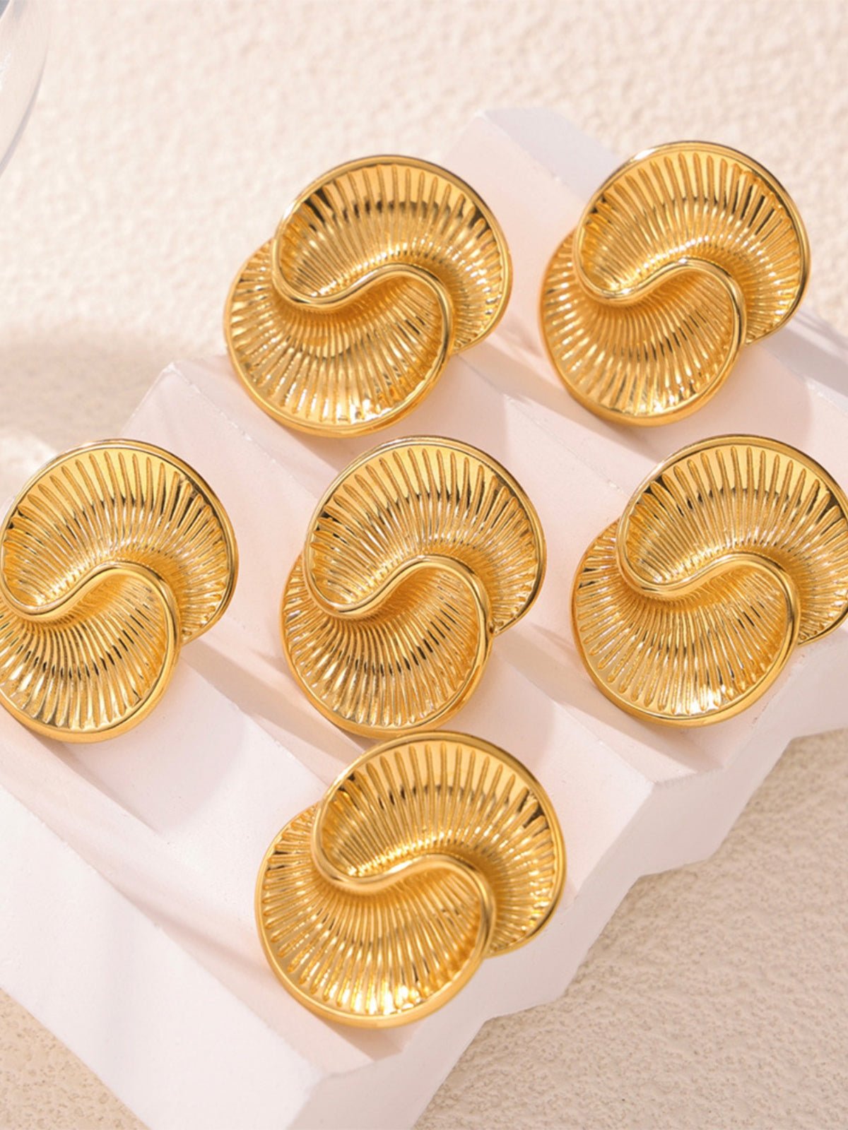 Beach Rose Co. - Spiral Stud Earrings