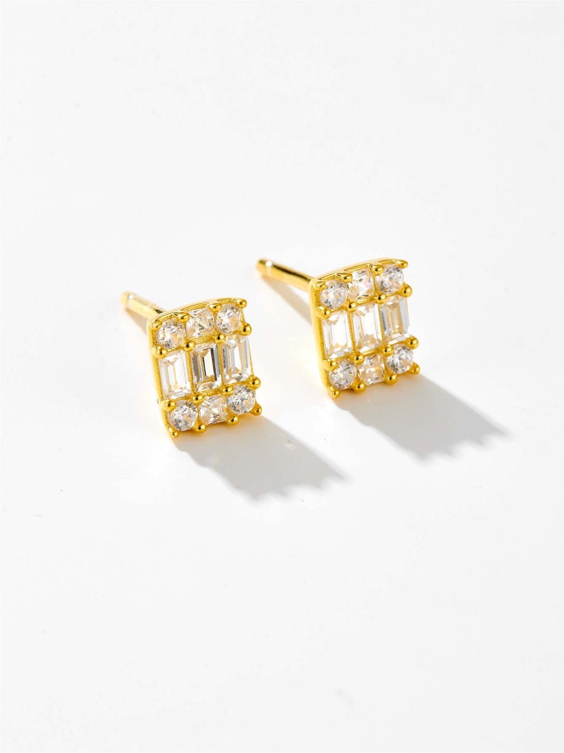 Beach Rose Co. - Square Zircon Stud Earrings