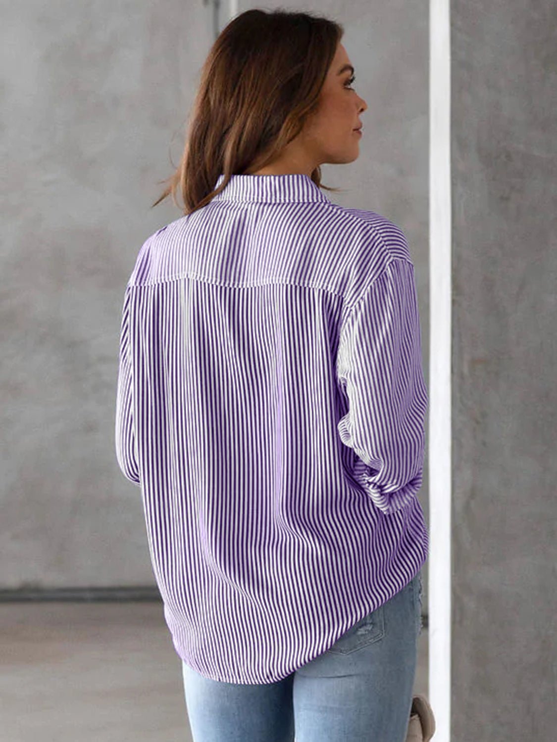 Beach Rose Co. - Striped Long Sleeve Shirt