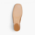 Beach Rose Co. suede Mary Jane flat showing the textured rubber outsole and flat heel from a bottom view