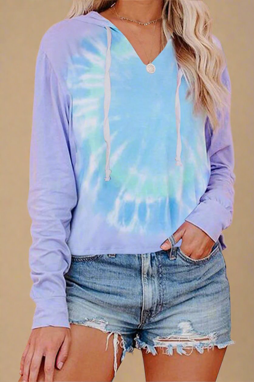 Beach Rose Co. - Tie - Dye Drawstring Hoodie