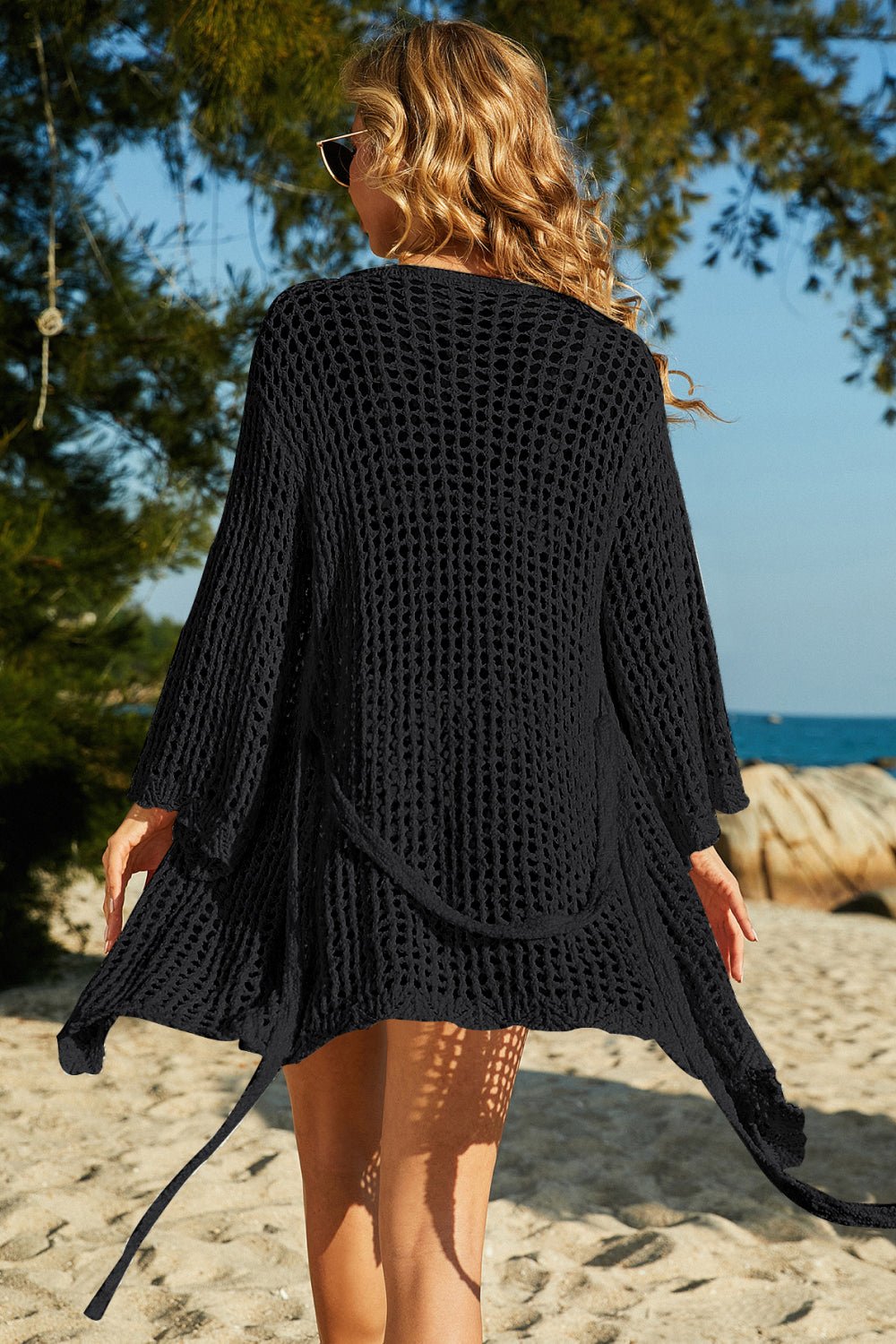 Beach Rose Co. - Tie Waist Crochet Cover Up