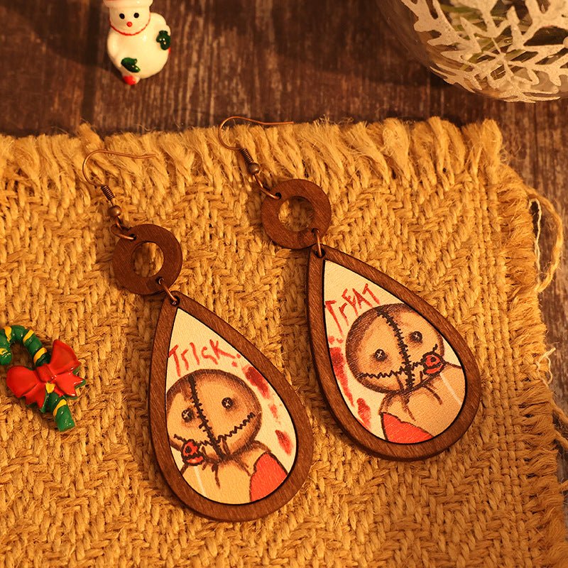 Beach Rose Co. - Trick - Or - Treat Voodoo Doll Earrings