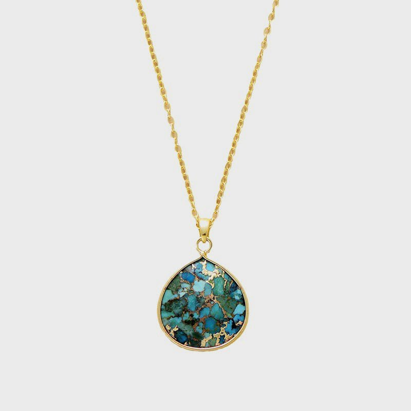 Beach Rose Co. - Turquoise Pendant Necklace