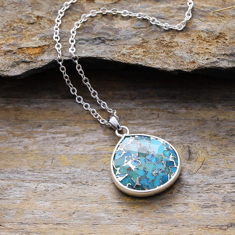 Beach Rose Co. - Turquoise Pendant Necklace