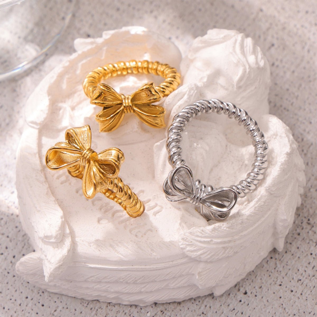 Beach Rose Co. - Twisted Band Bow Ring