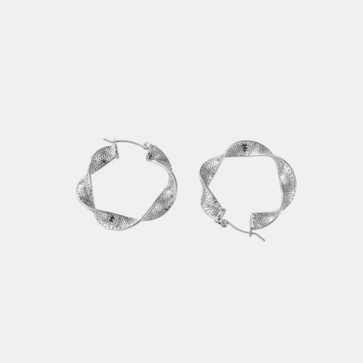 Beach Rose Co. - Twisted Textured Hoop Earrings