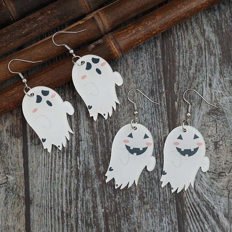 Beach Rose Co. - Two Piece Acrylic Ghost Dangle Earrings