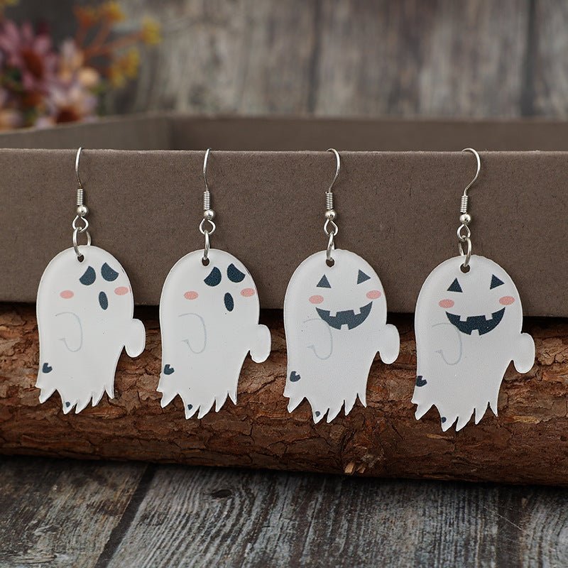 Beach Rose Co. - Two Piece Acrylic Ghost Dangle Earrings