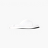 Beach Rose Co. white square-toe thong sandals with a flat cushioned footbed and slip-on design