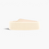Beach Rose Co. wide beige elastic waist belt with a contoured PU front and stitched edge detailing.