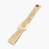 Beach Rose Co. beige woven polyester belt with an oversized gold-tone alloy prong buckle and double keeper loops.