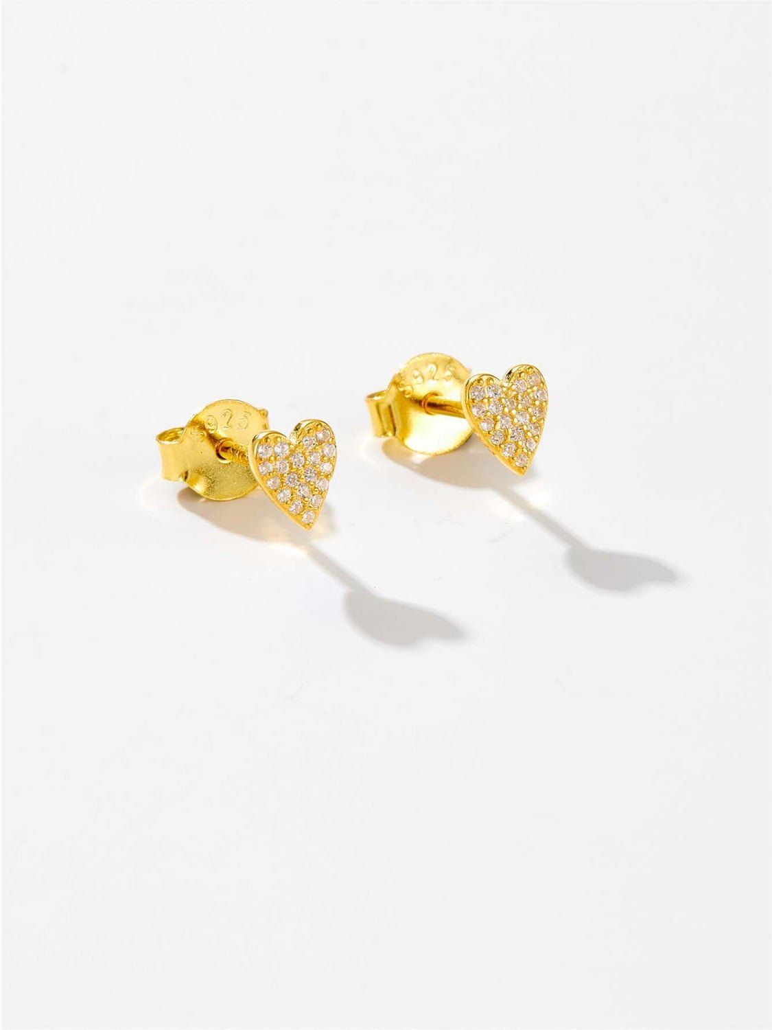 Beach Rose Co. - Zircon Heart Stud Earrings