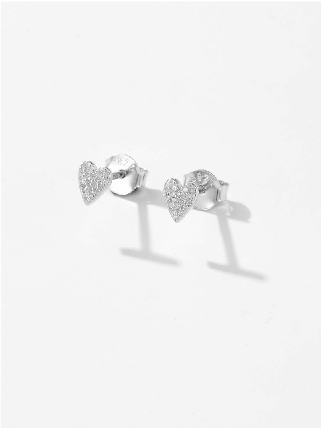 Beach Rose Co. - Zircon Heart Stud Earrings