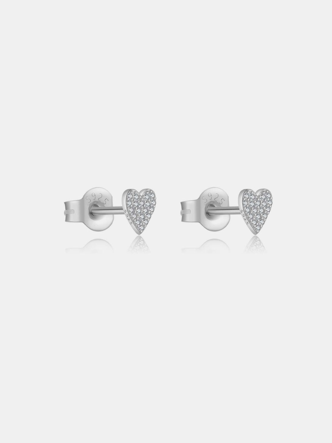 Beach Rose Co. - Zircon Heart Stud Earrings