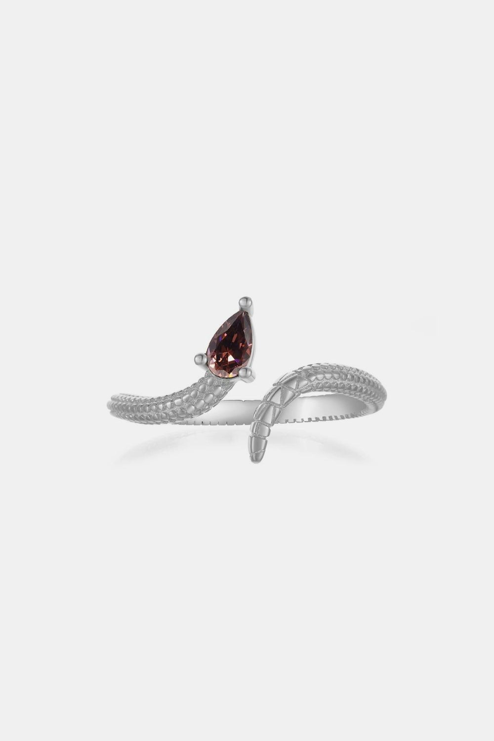 Beach Rose Co. - Zircon Snake Shape Open Ring