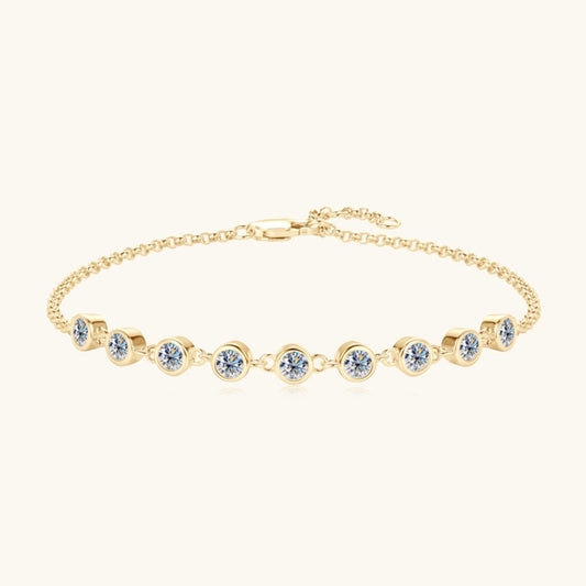 Beach Rose Co.Inlaid Moissanite Bracelet