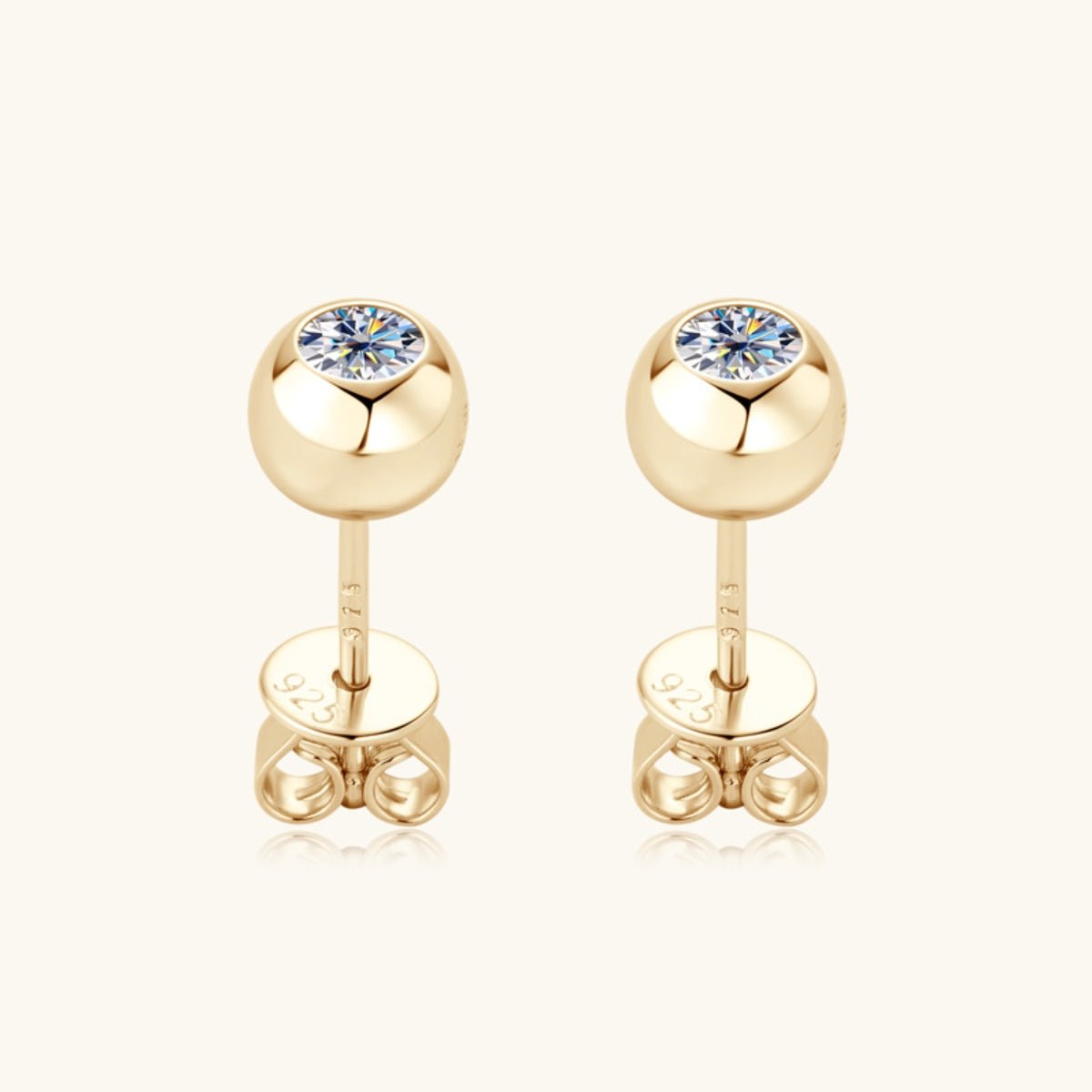 Beach Rose Co.Moissanite Stud Earrings