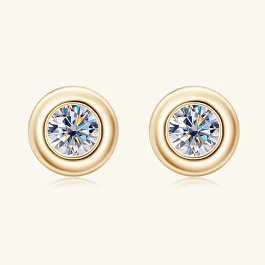 Beach Rose Co.Moissanite Stud Earrings