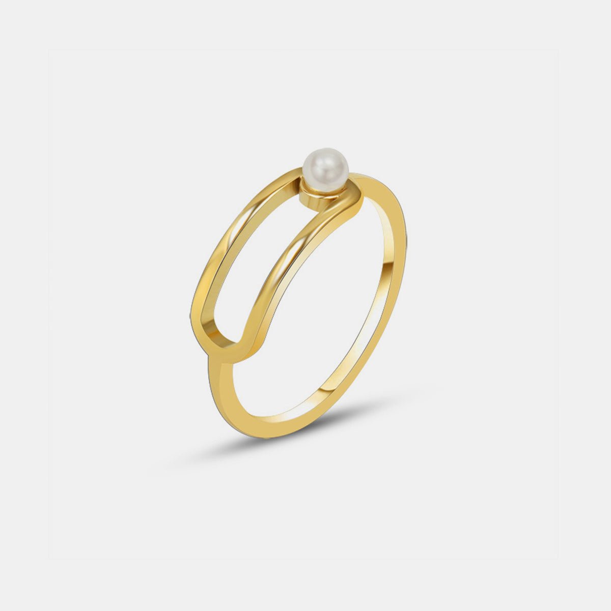 Beach Rose Co.Pearl Minimalist Ring