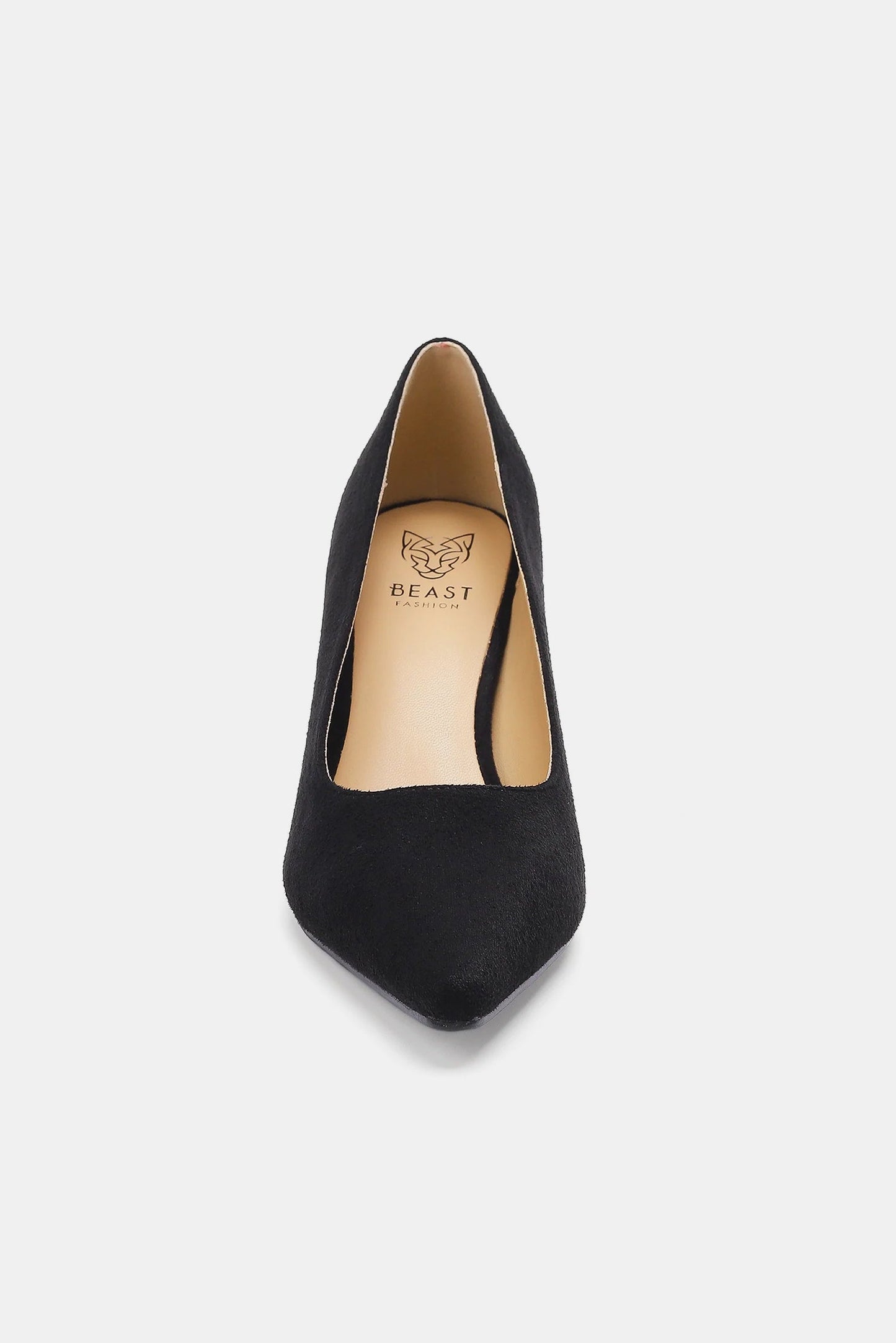 BEAST FASHION - Black Vegan Suede Pumps