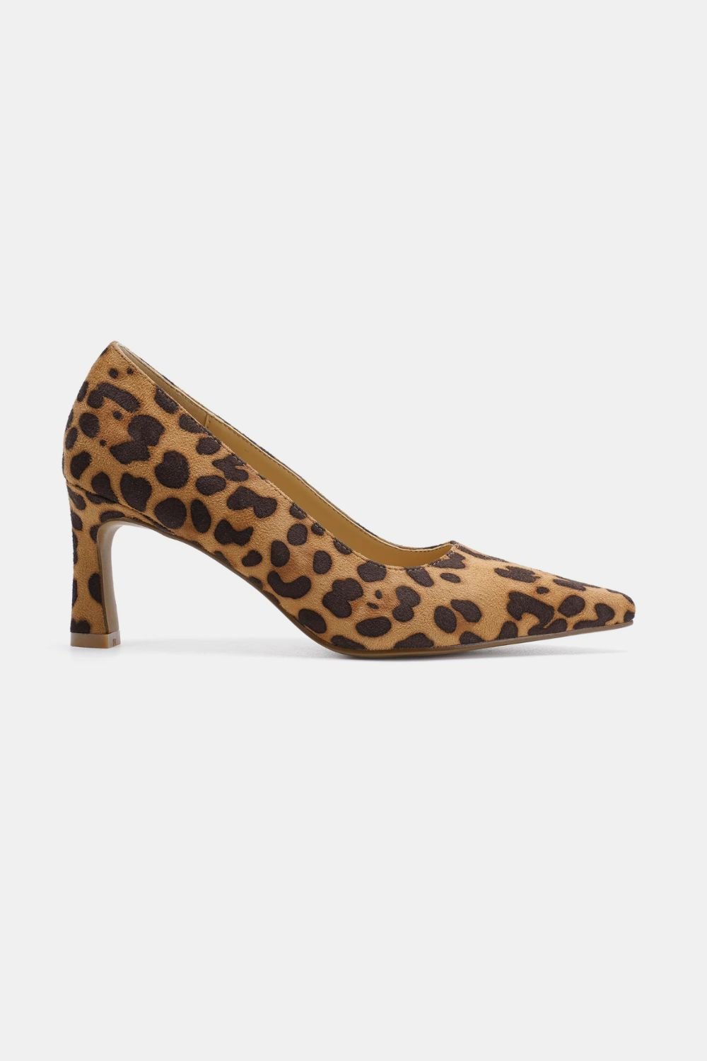 BEAST FASHION - Vegan Suede Leopard Pumps