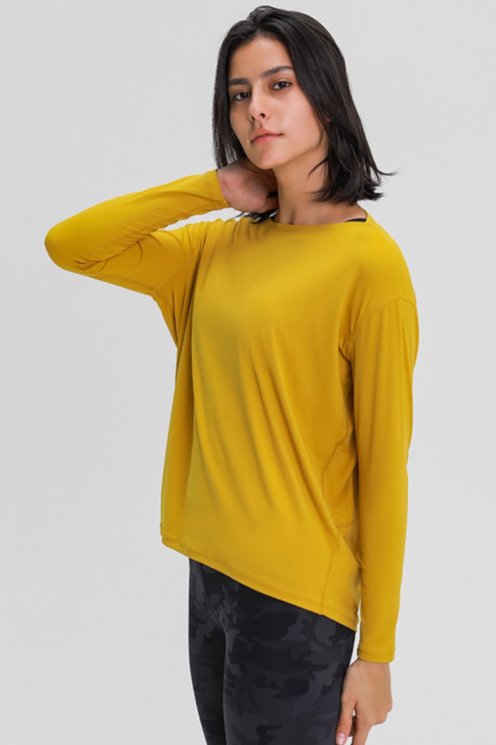 Loose Fit Long Sleeve Active Top