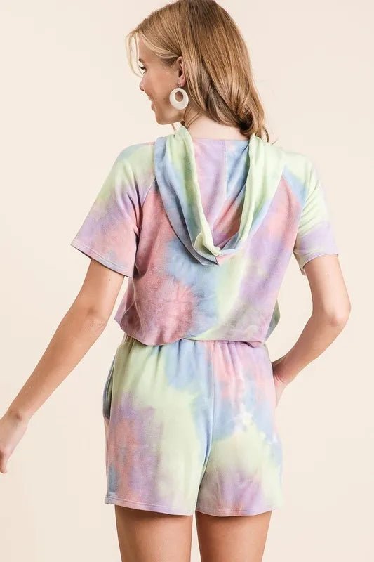 BiBi - Pastel Tie Dye Terry Shorts