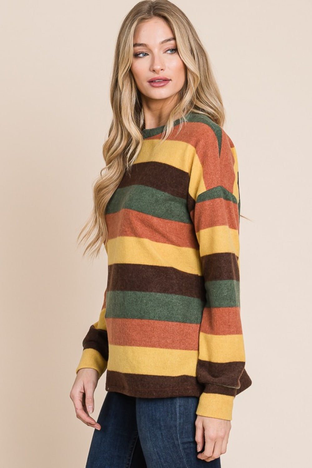 BOMBOM - Multicolor Striped Knit Top