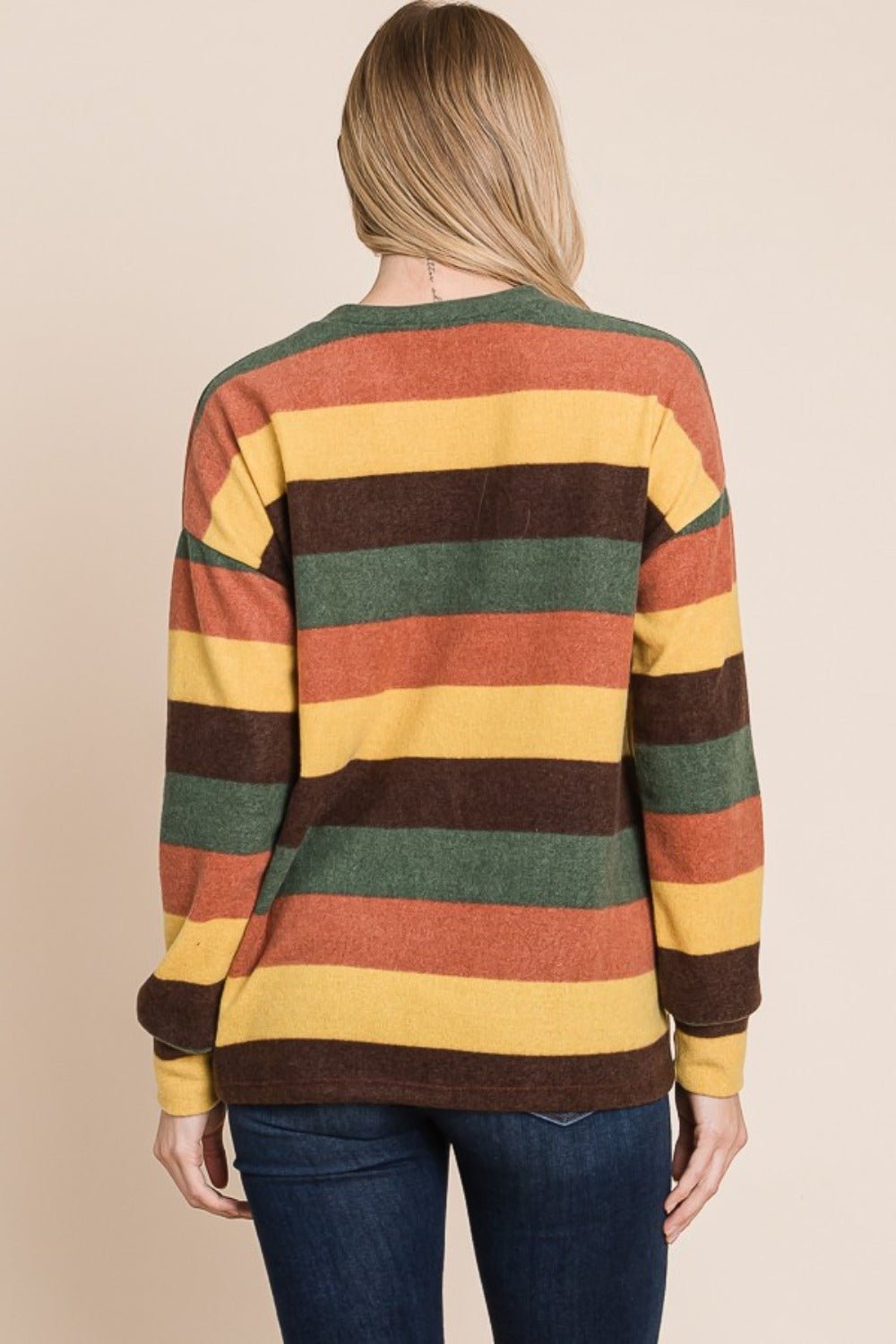 BOMBOM - Multicolor Striped Knit Top