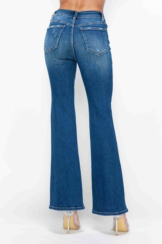 BYTOS - Medium Wash High Rise Bootcut Jeans