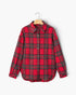 Red & Green Plaid Button-Up Shacket