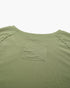Olive Seamed Long-Sleeve Crop Top