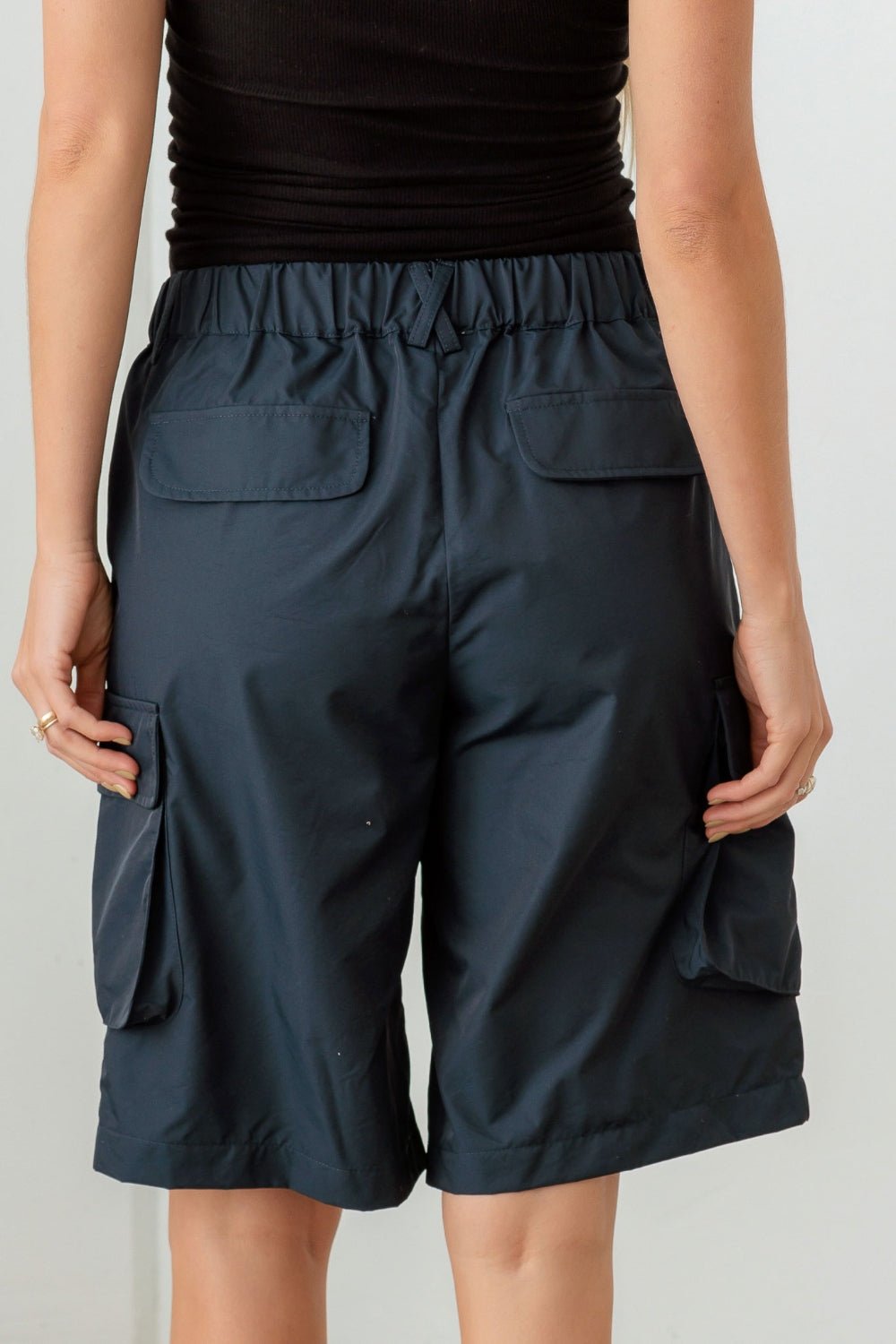 Cargo Bermuda Shorts in NavyShortsTASHA