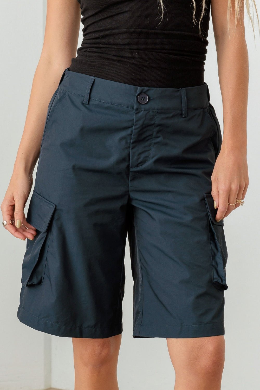 Cargo Bermuda Shorts in NavyShortsTASHA