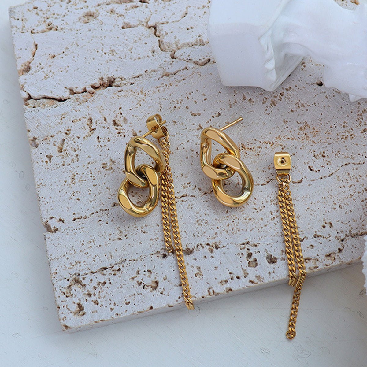 Chain Shape Dangle EarringsEarringsBeach Rose Co.