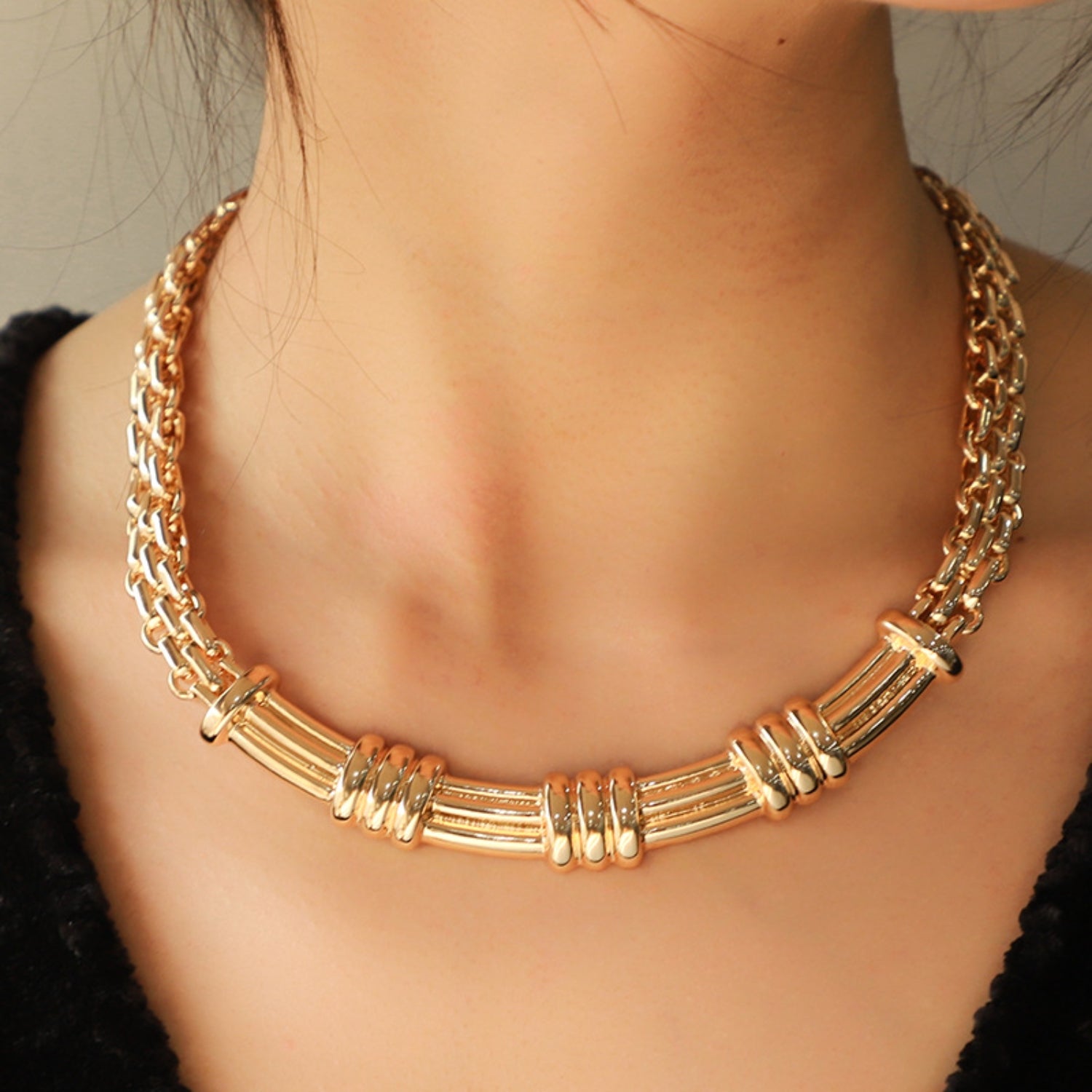 Chunky Gold Chain NecklaceNecklaceBeach Rose Co.
