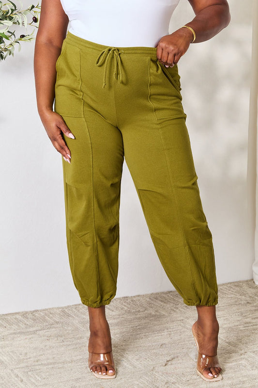 Culture Code - Drawstring Sweatpants With Pockets in True Moss