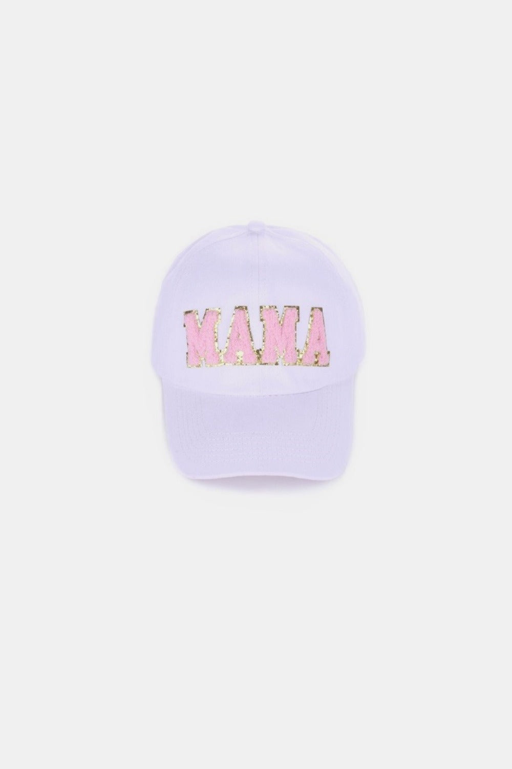 MAMA Sequined Chenille Patch Baseball Cap