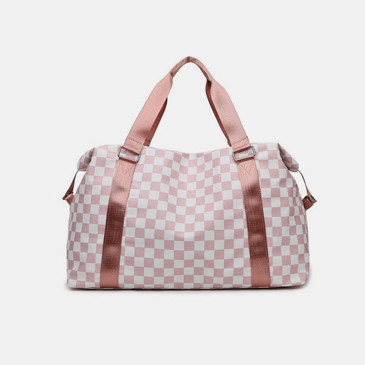 Checkered Travel Duffle Bag