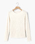Ivory Floral Lace Long-Sleeve Top