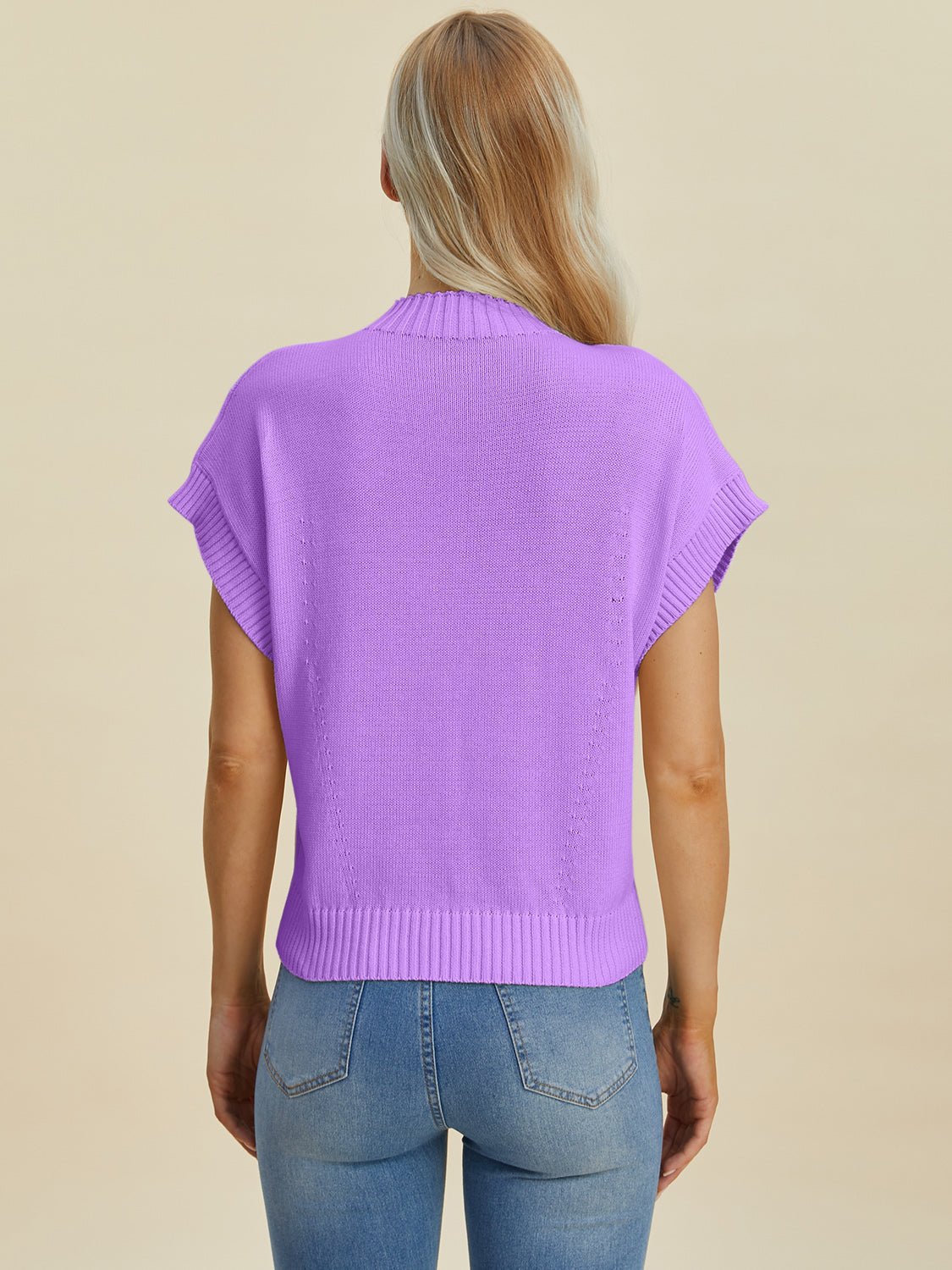 Double Take - Crew Neck Short Sleeve Sweater