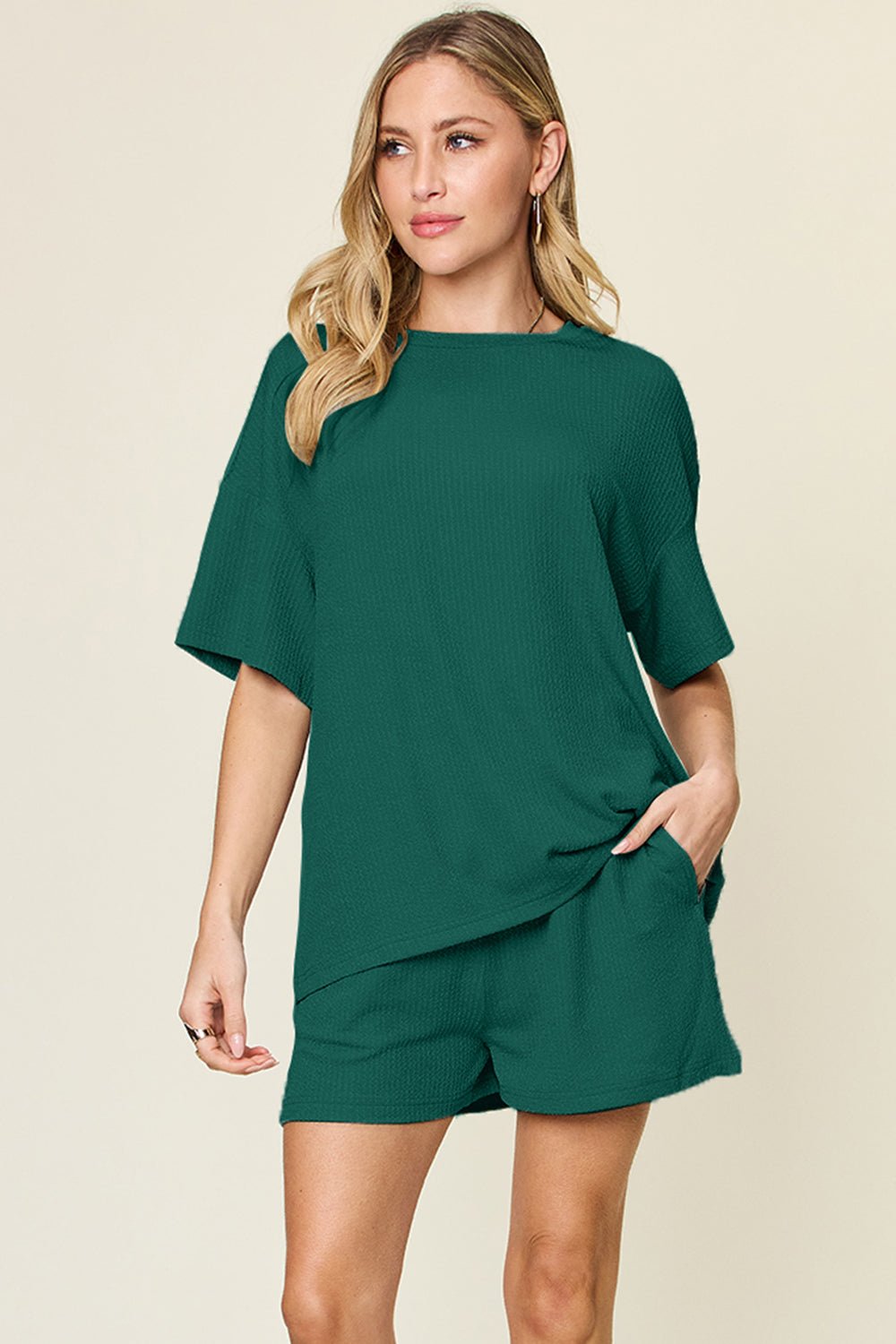 Double Take - Half Sleeve T-Shirt & Shorts Set