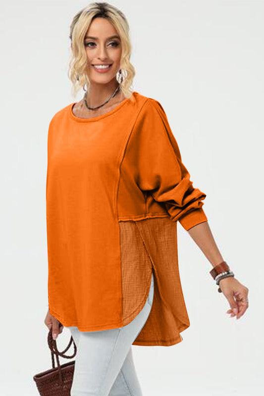 Double Take - Long Sleeve High - Low Hem T-Shirt