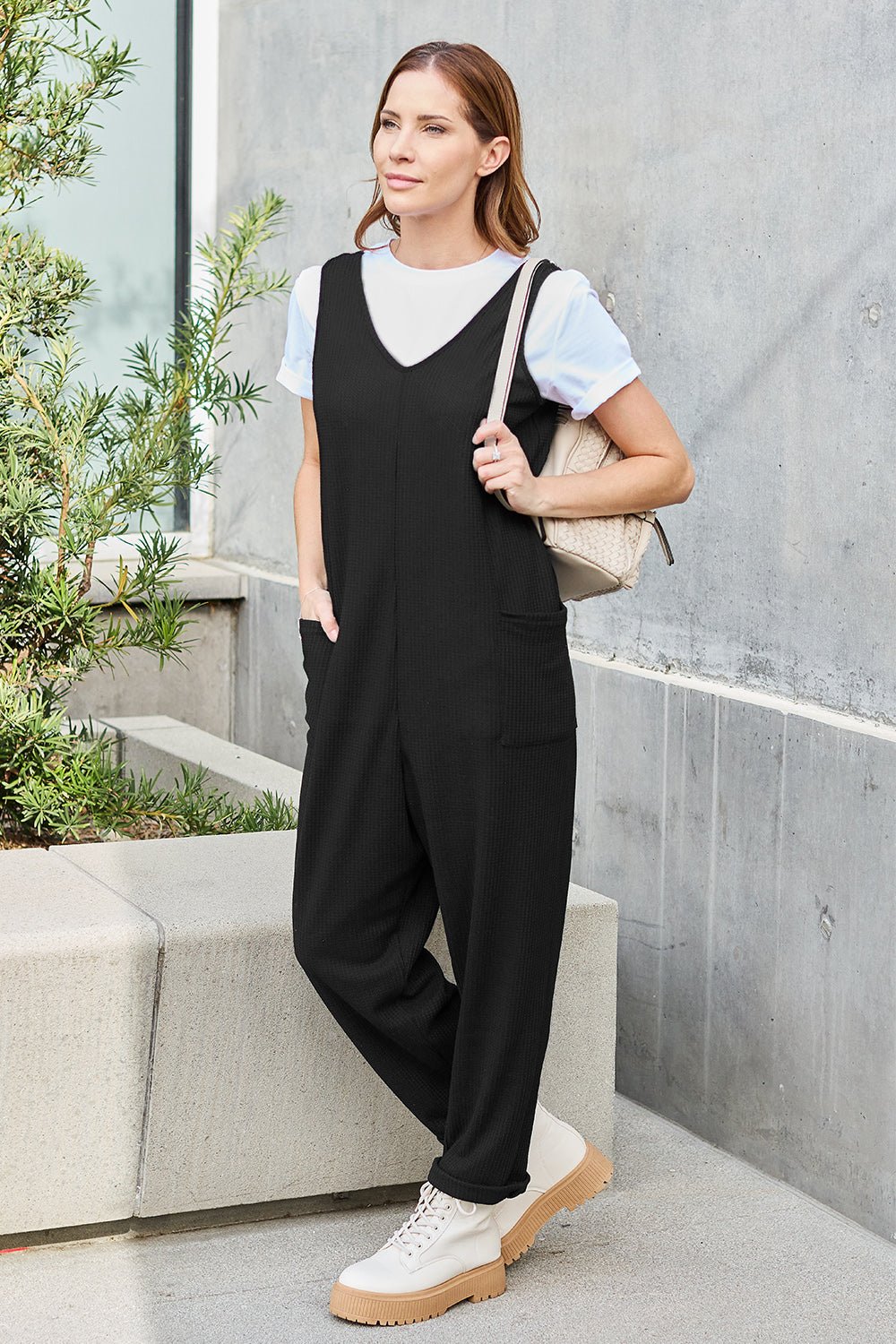 Double Take - Sleeveless Straight Leg Jumpsuit