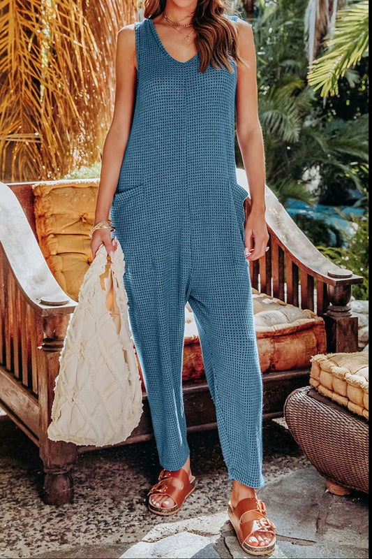 Double Take - Sleeveless Straight Leg Jumpsuit