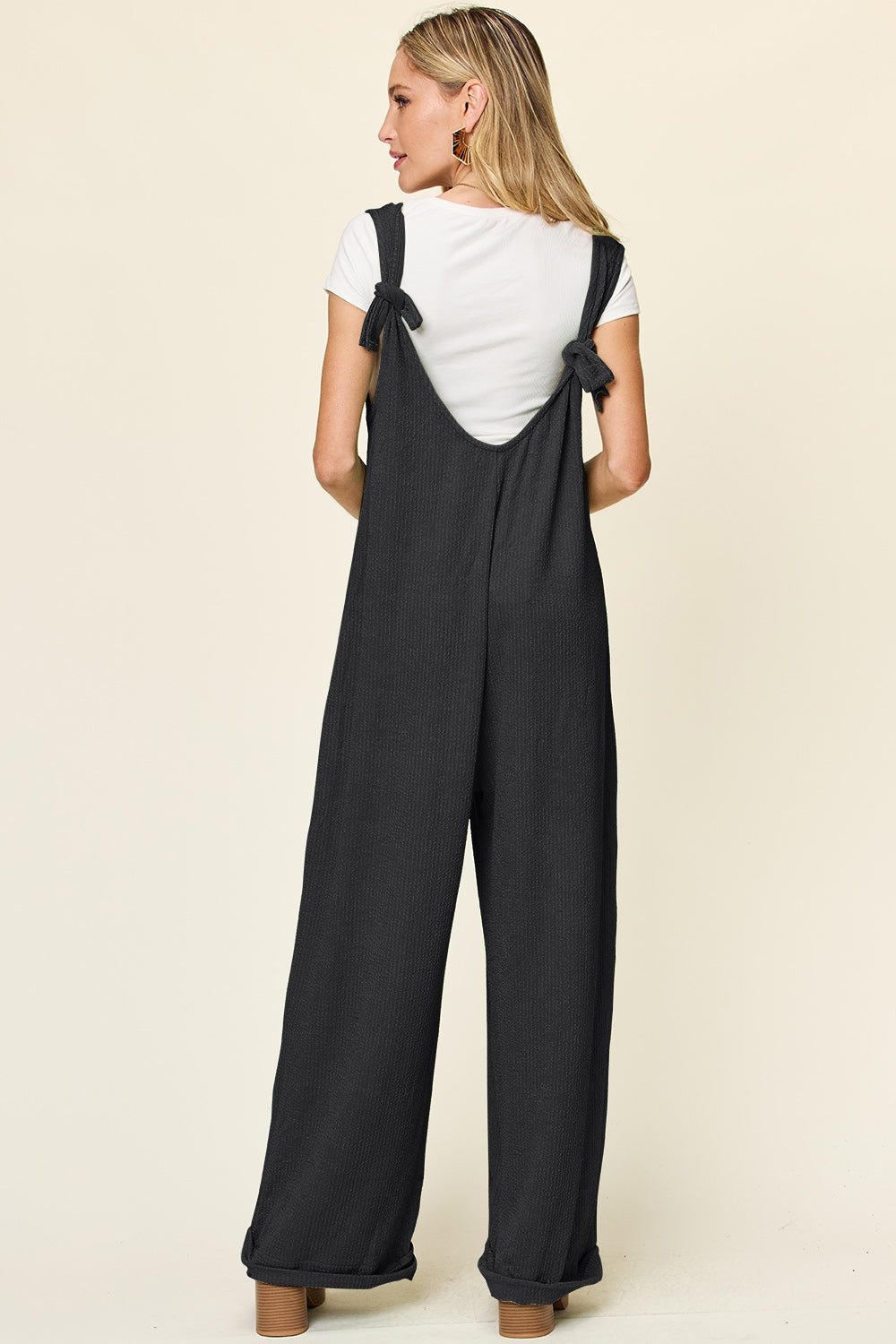 Double Take - Sleeveless Wide Leg Jumpsuit